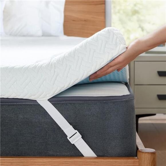 Queen Mattress Topper - 3 Inch Cooling Memory Foam Mattress Pad - Picture 1 of 7